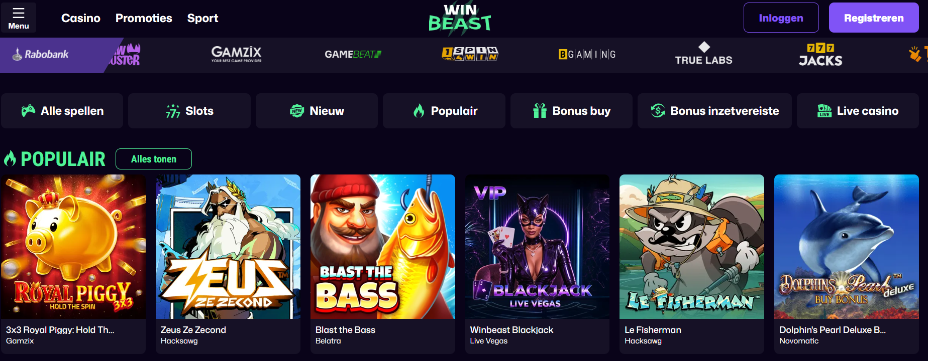 Screenshot van Winbeast
